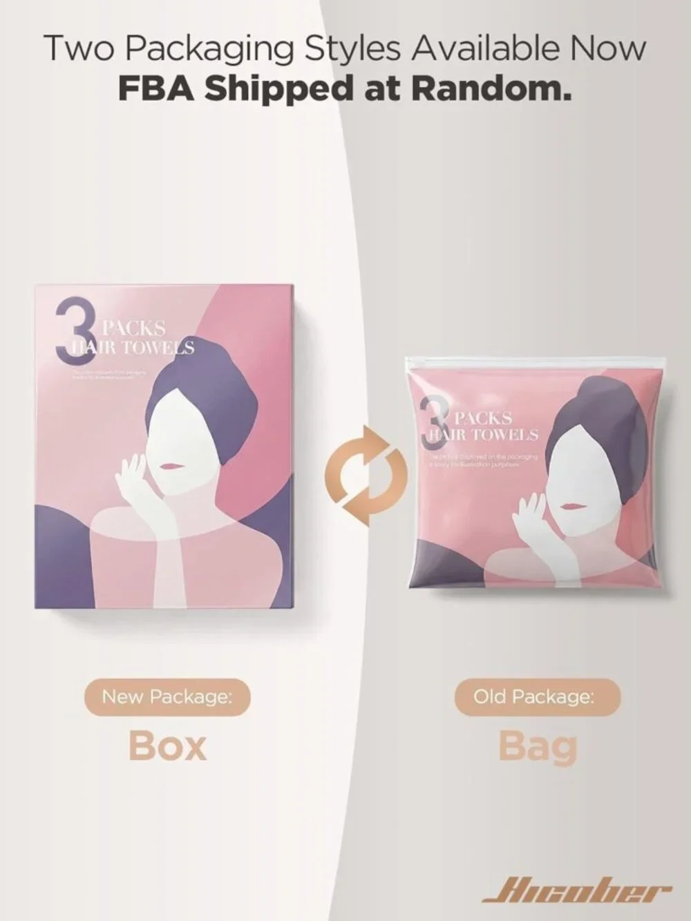 3-Pack Microfiber Hair Towel Wraps - Quick-Drying, Highly Absorbent for Curly